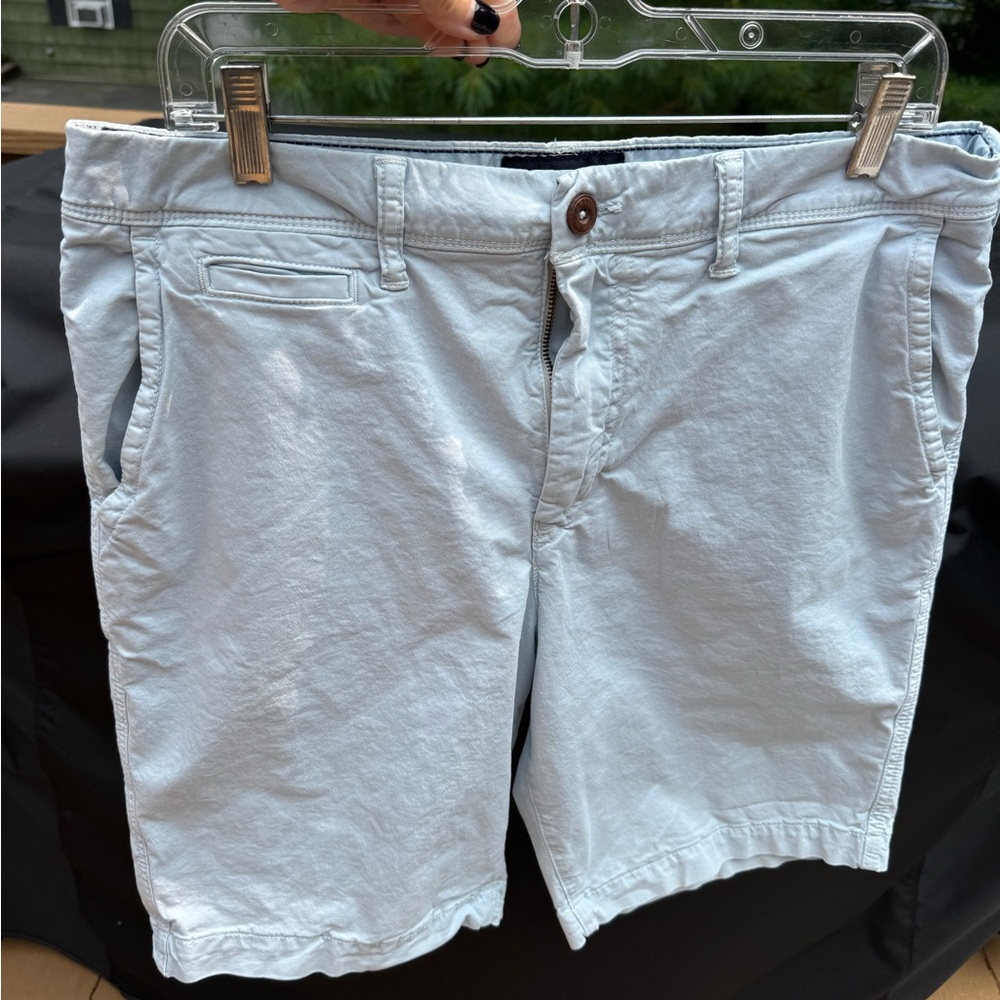 American Eagle Outfitters Men's Light Blue Flat Front Shorts size 33 - Picture 9 of 9